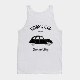 Vintage Style Car 2CV Tank Top